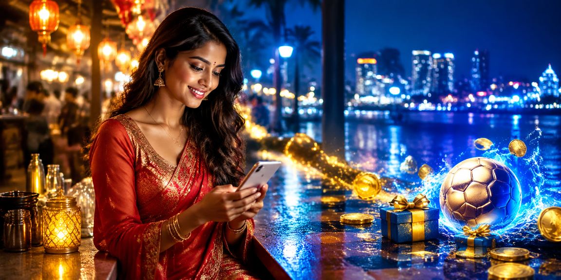 Excited user celebrating winning promotions in Mumbai